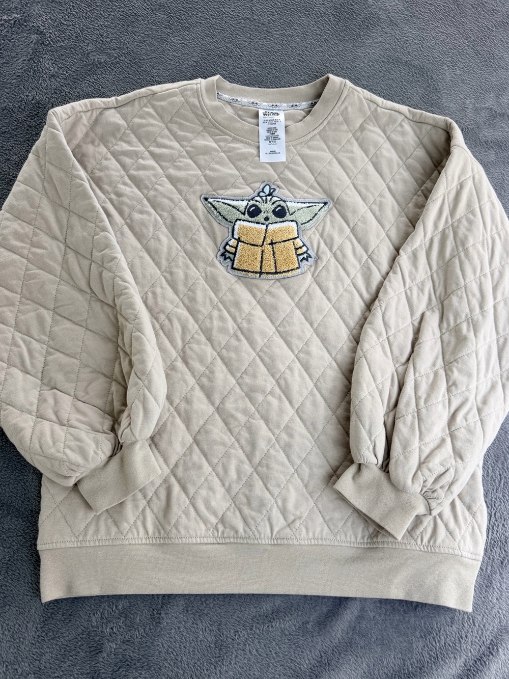 Star Wars Quilted Pullover in Cream-Tan